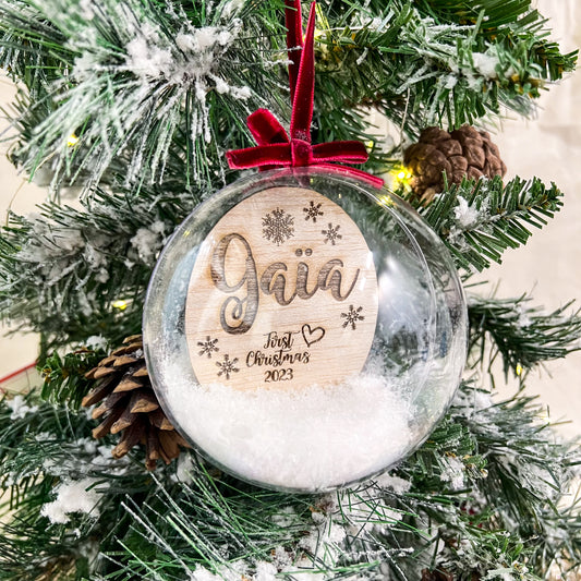 3D ORNAMENT | Personalized | Multiple Styles & Ribbon Colors