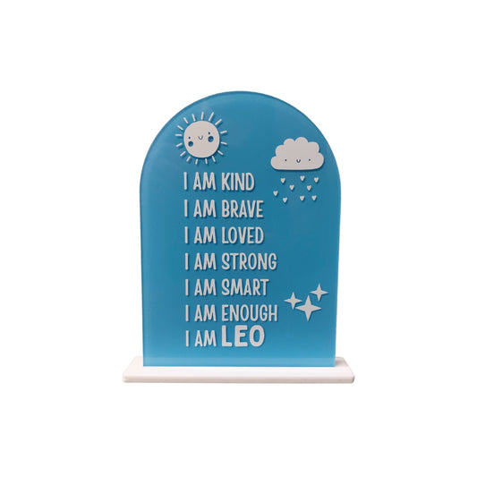 KIDS AFFIRMATION SIGN | CUSTOMIZED | Multiple Colors