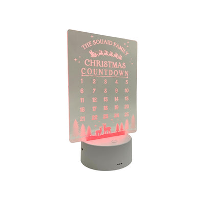 CHRISTMAS COUNTDOWN NIGHT LIGHT