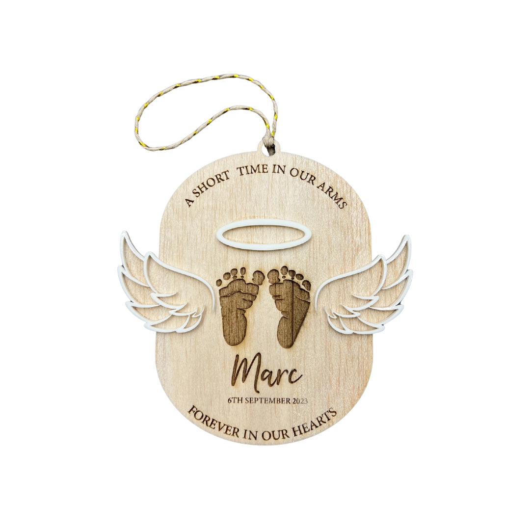 FOOTPRINTS MEMORIAL CHRISTMAS ORNAMENT