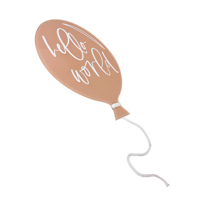 HELLO WORLD BALLOON Birth Announcement | CUSTOMIZED | Multiple Greetings, Colors.