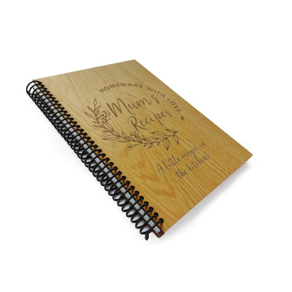 PERSONALIZED WOODEN RECIPE BOOKLET