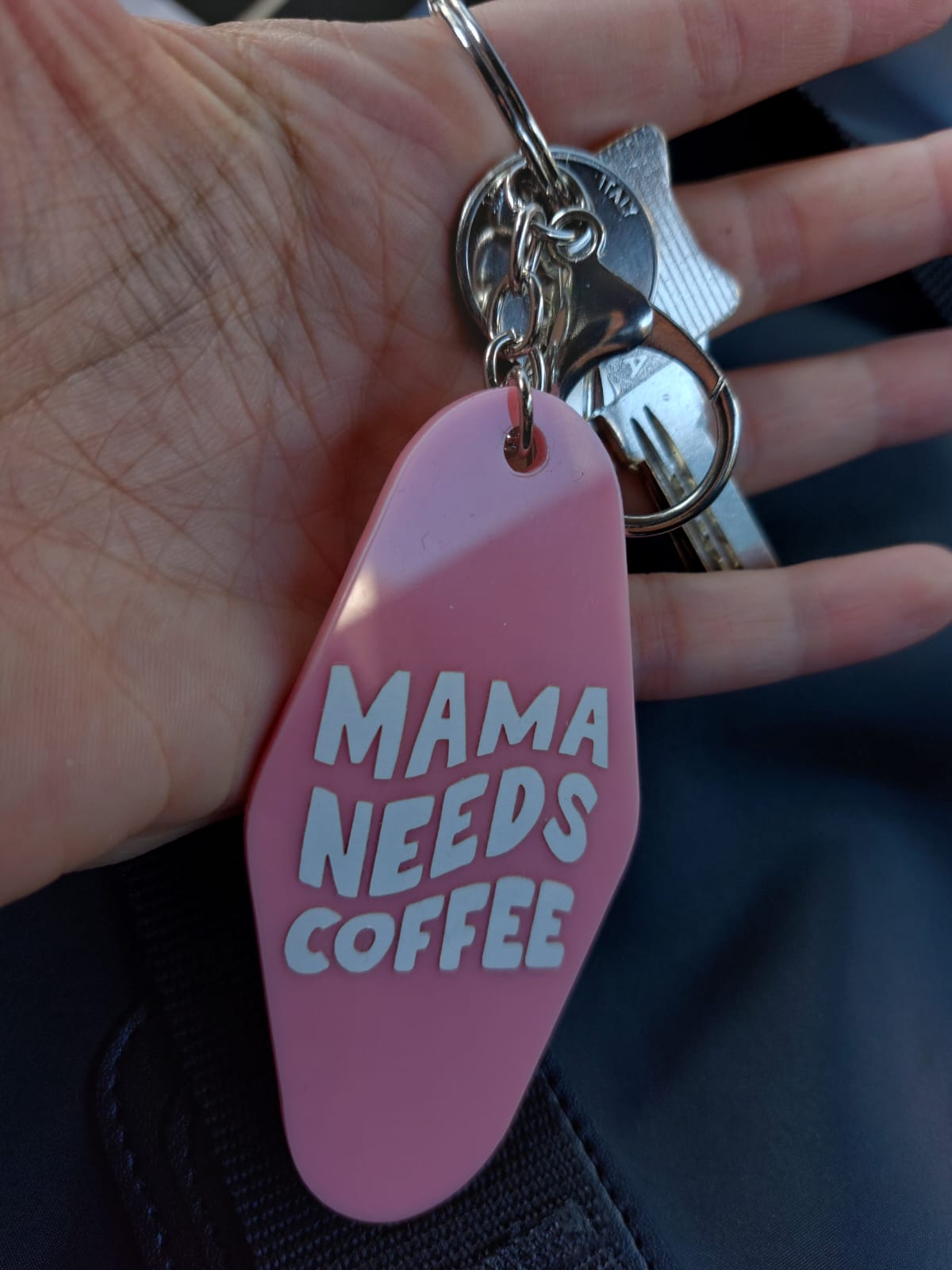 MAMA NEEDS COFFEE KEYCHAIN