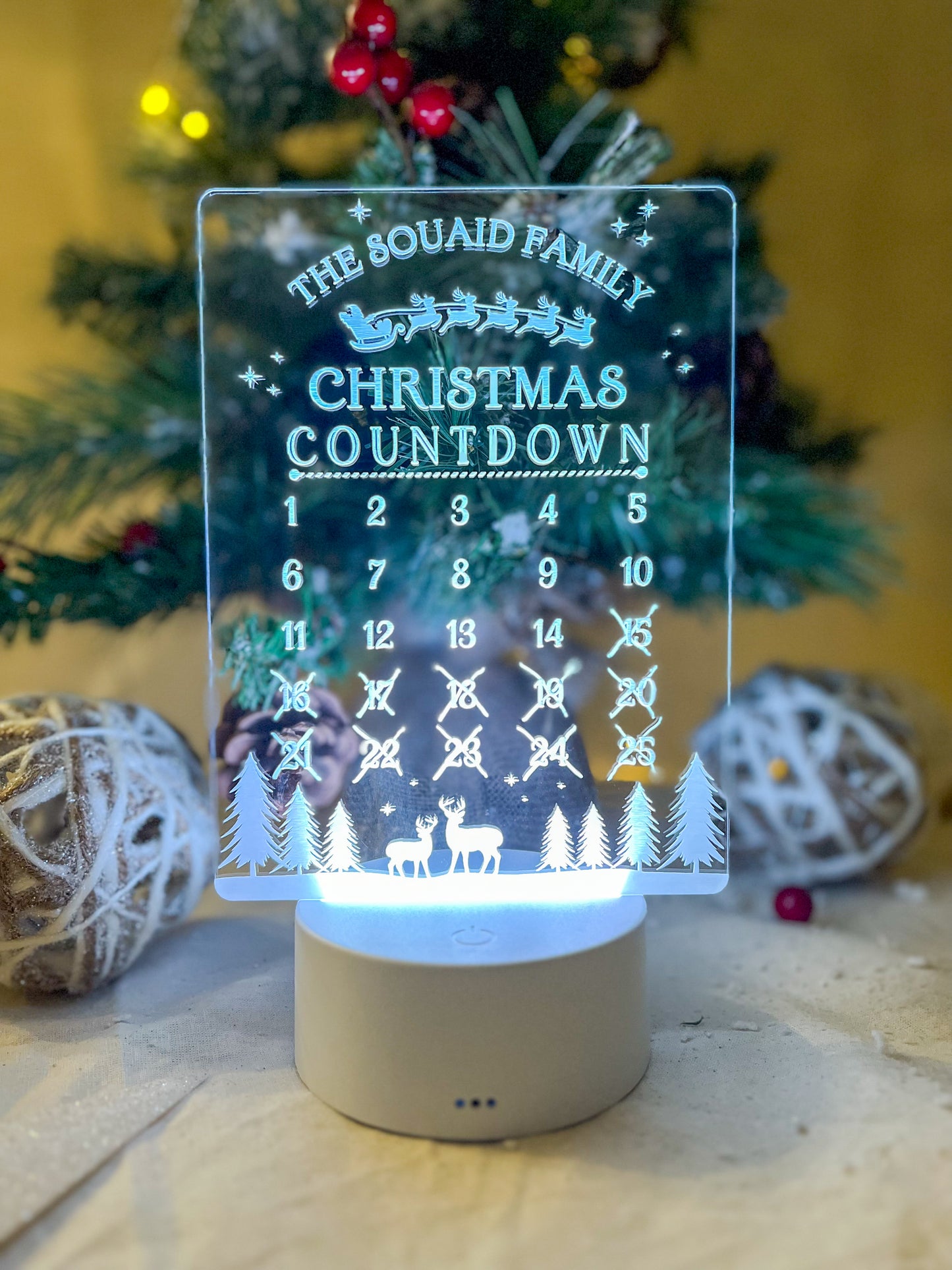 CHRISTMAS COUNTDOWN NIGHT LIGHT