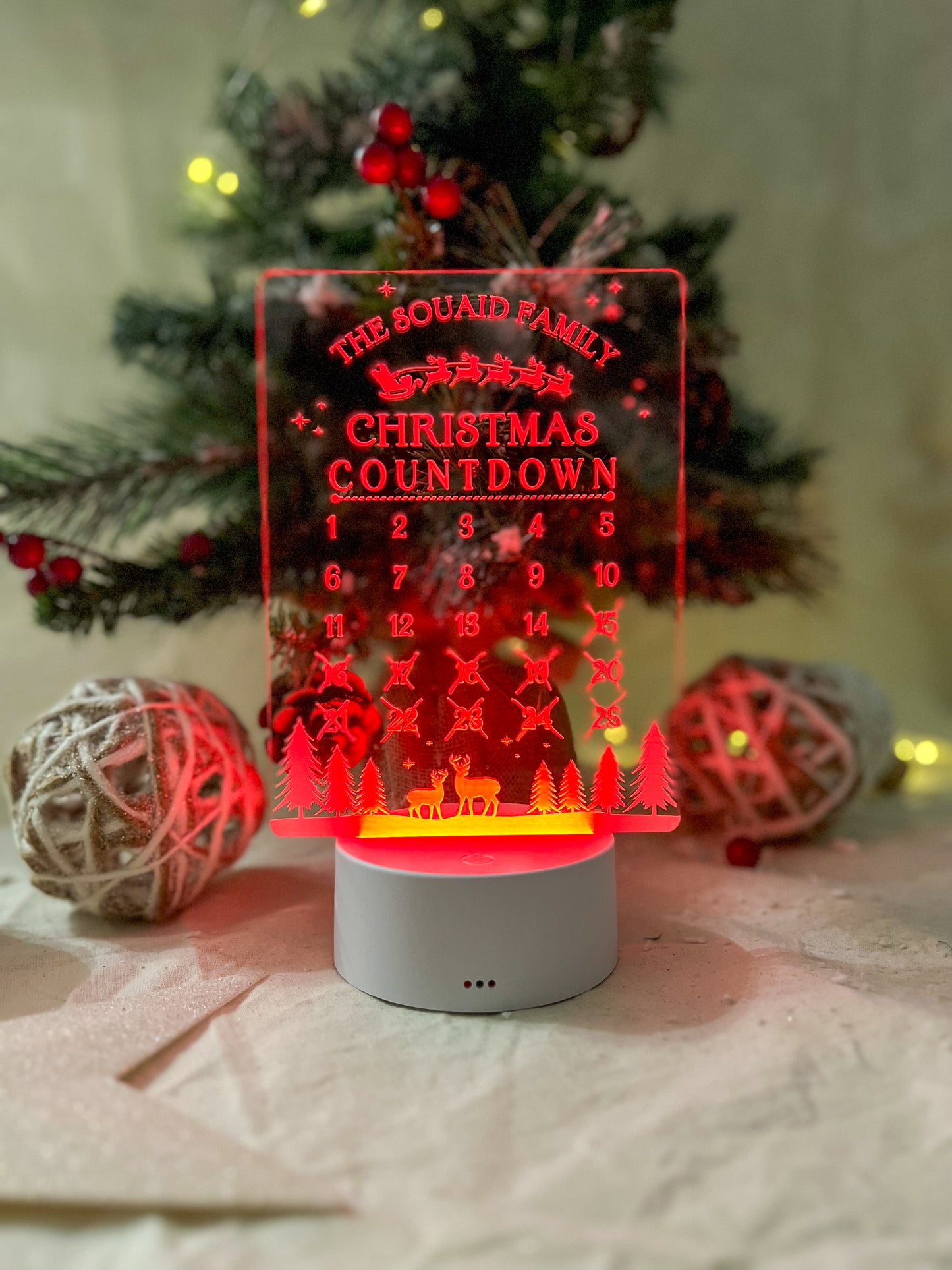 CHRISTMAS COUNTDOWN NIGHT LIGHT