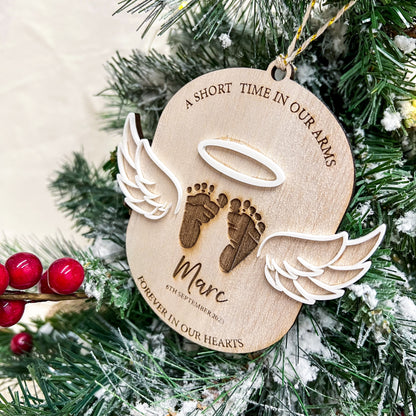 FOOTPRINTS MEMORIAL CHRISTMAS ORNAMENT